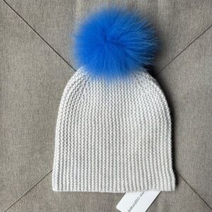 Autumn Cashmere Unicorn Pom Pom Hat